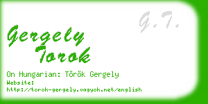gergely torok business card